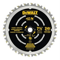 DEWALT Circular Saw Blade, 7 1/4 Inch, 24 Tooth, Wood Cutting (DWA31724D)