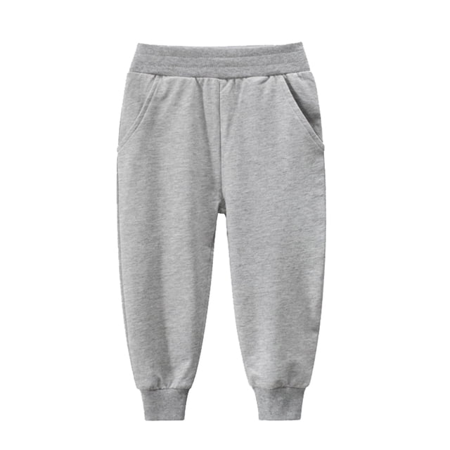 Odeerbi 18M-7Y Niños Niñas Algodón Pantalones de Deporte Deportivo Entrenamiento Pantalones de Jogger de Invierno de Color Sólido Pantalones de Joggers Sueltos