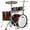 Brown Burst, variant on Ludwig Classic Oak 4-Piece Studio Shell Pack with 22 in. Bass Drum Green Burst