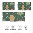 thumbnail image 2 of Yayeee Pillowcase Standard Size Set of 2 Satin Wrinkle Resistant Pillow Case, Christmas Gingerbread, 2 of 7