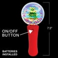 thumbnail image 2 of ArtCreativity Christmas Light-Up Spinner Wand for Kids, 7.5 Inch LED Toy with Batteries Included, 2 of 7