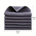 thumbnail image 3 of Smiry 100% Cotton Waffle Weave Kitchen Dish Cloths, Ultra Soft Absorbent Quick Drying Dish Towels, 12x12 Inches, 6-Pack,Dark Gray, 3 of 6