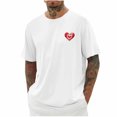 thumbnail image 1 of Plebaso T-Shirts Graphiques pour Hommes Manches Courtes Décontractées Chemises Surdimensionnées Imprimé Col Rond T-Shirt d'Été Ample, 1 of 4