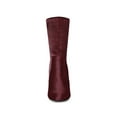thumbnail image 2 of Unique Bargains Bottes Mi-Mollet Pliables à Talons Blocs à Bout Rond pour Femmes Bourgogne (Taille 7), 2 of 8