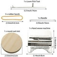 thumbnail image 2 of Ghojet Weaving Loom Kit Mini Darning Loom Convenient 14 Hooks Small Weaving Loom Machine for Clothes Socks Speed Weave Type Weave Tool DIY Weaving Arts for Adults Beginners, 2 of 7