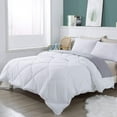thumbnail image 2 of Kasentex  Comforter Set Duvet Insert, Soft Down Alternative Comforter Set, Reversible Lightweight Breathable White Queen 3 Piece, 2 of 5