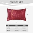 thumbnail image 6 of Balery Abstract Red Marble Bedding Queen Pillow Cases - Envelope Closure - Soft Brushed Microfiber Fabric - Shrinkage and Fade Resistant Pillow Cases-20"x30", 6 of 9