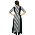 thumbnail image 6 of Bimba Long Rayon Dress Printed Kurta Kurti 3/4 Sleeve Indian Ethnic Clothing, 6 of 7