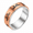 Rose-Gold, variant on Unisex Cat Motif Spinner Stainless Steel Ring for Playful Alternative Looks, US Sizes 6-12, 8mm Movable Outer Layer with Repeating Figures for Festivals, Meetups, and Animal Gifts
