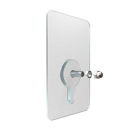 

Thinsont Punch-Free Non-Marking Screw Stickers Wall Picture Hook Invisible Traceless Hardwall Drywall Picture Hanging Kit for Bathroom 1pcs