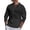 Black #059, variant on Mens Casual Cotton Linen Pullover Hoodie V Neck Shirt Lightweight Baggy Long Sleeve Beach Lace Up Hippie Tops, M