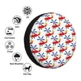 thumbnail image 4 of Salouo Cartoon Helicopter Print Spare Tire Cover 14-17 inch Spare Tire Protector Universal Tough Tire Wheel Cover for Trailer SUV and Truck-16 inch, 4 of 6