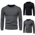 thumbnail image 4 of Mens Slim Fit Casual Shirt Long Sleeves Breathable Sweater Soft Top Knitwear, 4 of 8