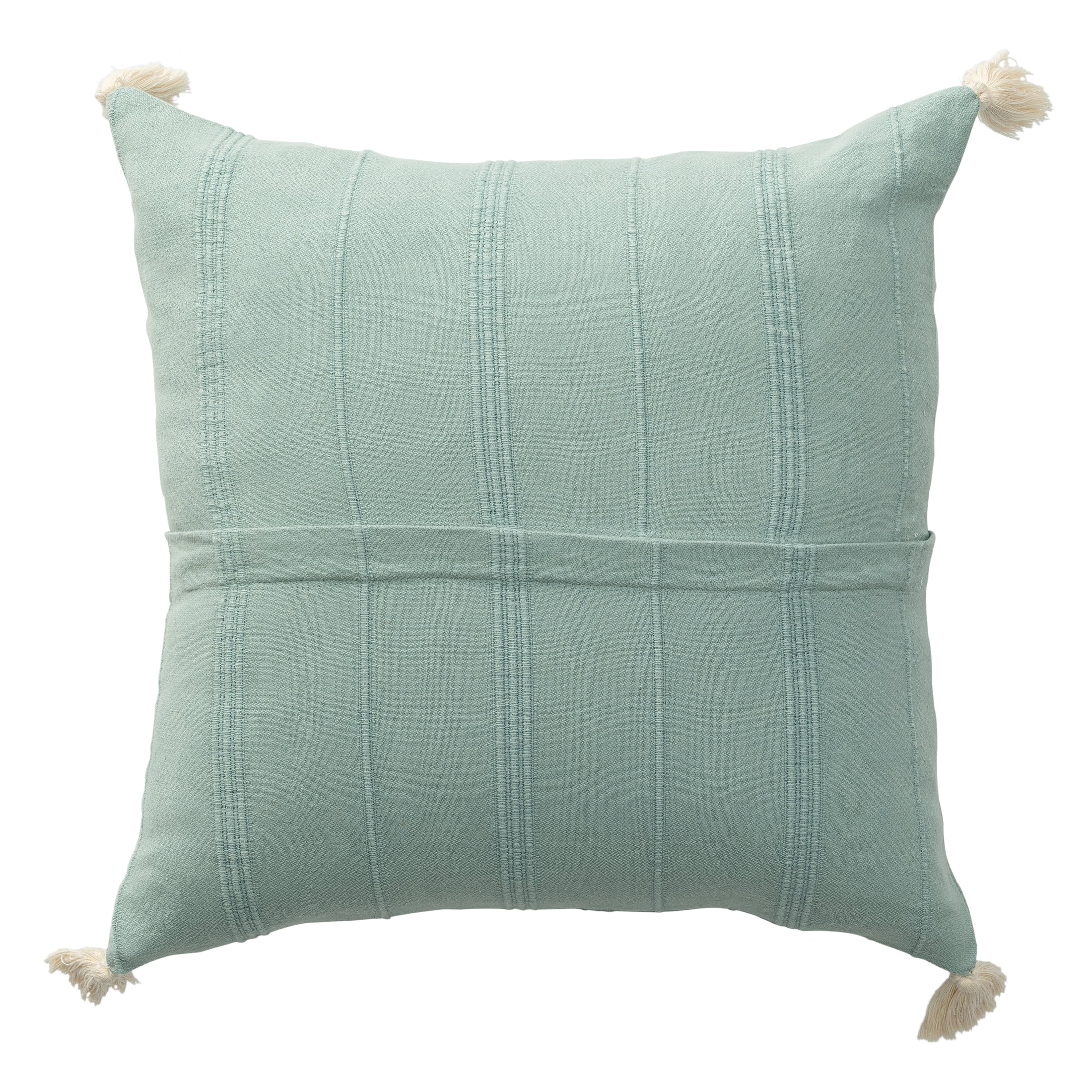 Ox Bay Sasha 18" x 18" Green Ultra-Soft Turkish Cotton Adult Decorative Throw Pillow