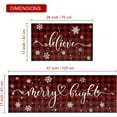 thumbnail image 3 of Christmas Buffalo Kitchen Mat Set of 2 Non Slip Thick Kitchen Rugs and Mats for Floor Comfort Standing Mats for Kitchen, Sink, Office, Laundry, 17"x47"+17"x28", 3 of 6