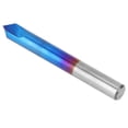 thumbnail image 3 of End Mill 90 Degree Chamfer Chamfer End Mill Chamfer Router Bit End Mills 2 Flutes Cutter Carbide Chamfering Mill Blue Coating Chamfer End Mill Hand Tool, Chamfer Cutter End Mill, 3 of 7