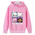 thumbnail image 3 of 2024 CALIENTE 2024 Primavera Otoño Gabbys Casa de Muñecas Sudadera con Capucha Niños Abrigos de Manga Larga Niños Dibujos Animados Gabbys Gatos Sudadera Niñas Ropa Casual, 3 of 4