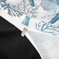 thumbnail image 4 of spefrowx Ocean Starfish Duvet Cover Queen for Kids, Cute Seashell Seaweed Queen Bedding, Black Reversible, 3pcs, 1 Duvet Cover and 2 Pillowcases, 4 of 6