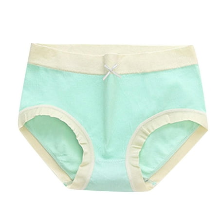 

WZHKSN Female Patchwork Panties Mint Green Cutout Briefs 1-Pack