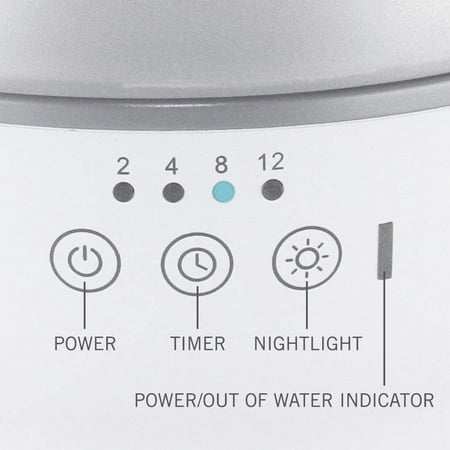 Homedics - TotalComfort Ultrasonic Humidifier-2.0 Multi Light - White