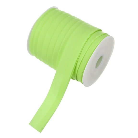 Uxcell Double Fold Bias Tape 1" 25 Yards for Sewing/Seaming/DIY Fluorescent Green