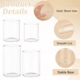thumbnail image 4 of 4 Styles Cylinder Vases Flower Centerpiece Vases Hurricane Candle Holder Borosilicate Glass Vases, 4 of 6