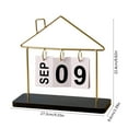 thumbnail image 3 of TeashCHAT Tabletop Reused Calendar Crafts Desktop Decoration Iron Ornaments Reusable Design,Home Decor Collection, 3 of 6