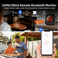 thumbnail image 3 of BFOUR Bluetooth Wireless Meat Thermometer With 4 Probes for Smoker Bbq Grilling Oven, 3 of 6