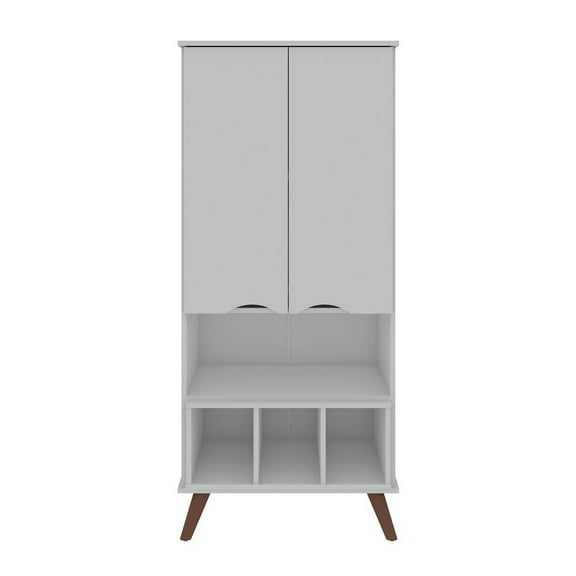 Hampton 26.77 Display Cabinet 6 Shelves and Solid Wood Legs