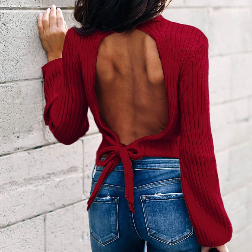 backless sweater