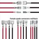 thumbnail image 3 of 60 Conectores de Cable de Altavoz Hembra de 2,8 mm/4,8 mm/6,3 mm con Aislante, Kit de Empalme Rápido de Conector de Altavoz, 3 of 6