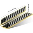 thumbnail image 2 of HSHDLDF Car Styling 3D Aluminum Epoxy National Flag Logo Emblem Sticker Metal Decal Badge Auto Exterior Accessory (USA Black Gold), 2 of 4
