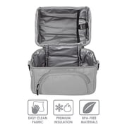 bentgo Deluxe Insulated Lunch Bag Gray (BGOBG2-Y)