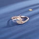 thumbnail image 3 of Censtreet Rose Gold Plated Crystals Classic Simulated Diamond For Women Rhinestone Finger Rings, 3 of 6