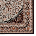 thumbnail image 4 of Contemporary Home Living 2.25' x 3.25' Persian Medallion Floral Area Throw Rug - Cream and Brown, 4 of 8
