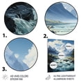 thumbnail image 3 of Designart "Glacier Glacial Euphony I" Landscape & Nature Metal Wall Decor, 3 of 5