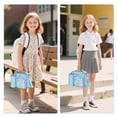 thumbnail image 5 of IvyH Lunch Bag Insulated Reusable Lunch Box,Large Thermal Meal Tote Kit Bag Soft Leakproof Cooler Lunchbox 3 Compartments with Water Bottle Holder,Blue Mermaid, 5 of 8