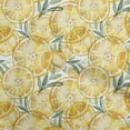 thumbnail image 1 of oneOone Cotton Poplin Yellow Fabric Leaves & Lemon Sewing Craft Projects Fabric Prints By Yard 42 Inch Wide, 1 of 1