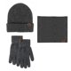 thumbnail image 1 of Gorro de invierno, bufanda, guantes con pantalla táctil, conjunto para hombres y mujeres, 1 of 5