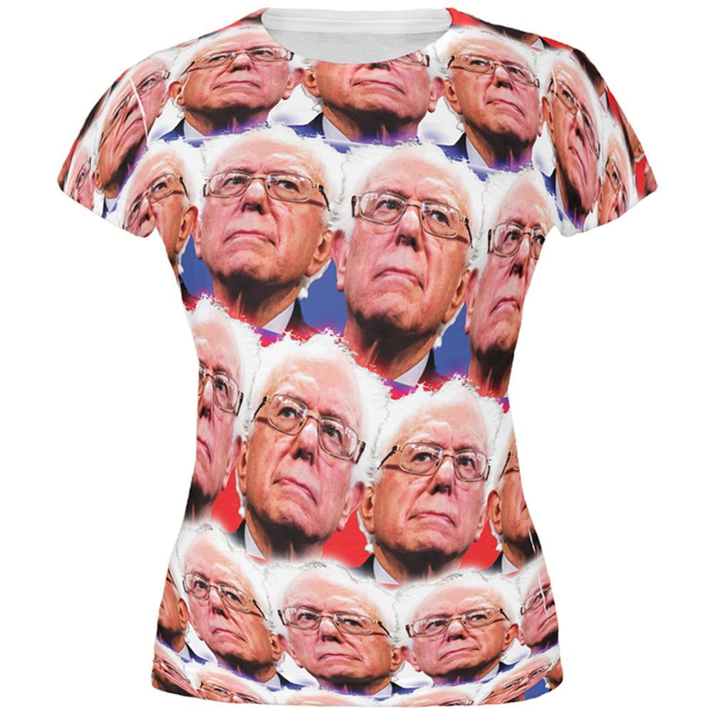 Election Bernie Sanders Face the Future 2016 All Over Adult T-Shirt 
