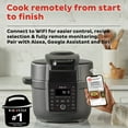 thumbnail image 3 of Instant Pot 6.5 Quart Duo Crisp Ultimate Lid with WIFI, 13-in-1 Air Fryer and Pressure Cooker Combo, Sauté, Slow Cook, Bake, Steam, Warm, Roast, Dehydrate, Sous Vide, & More, Black, 3 of 10