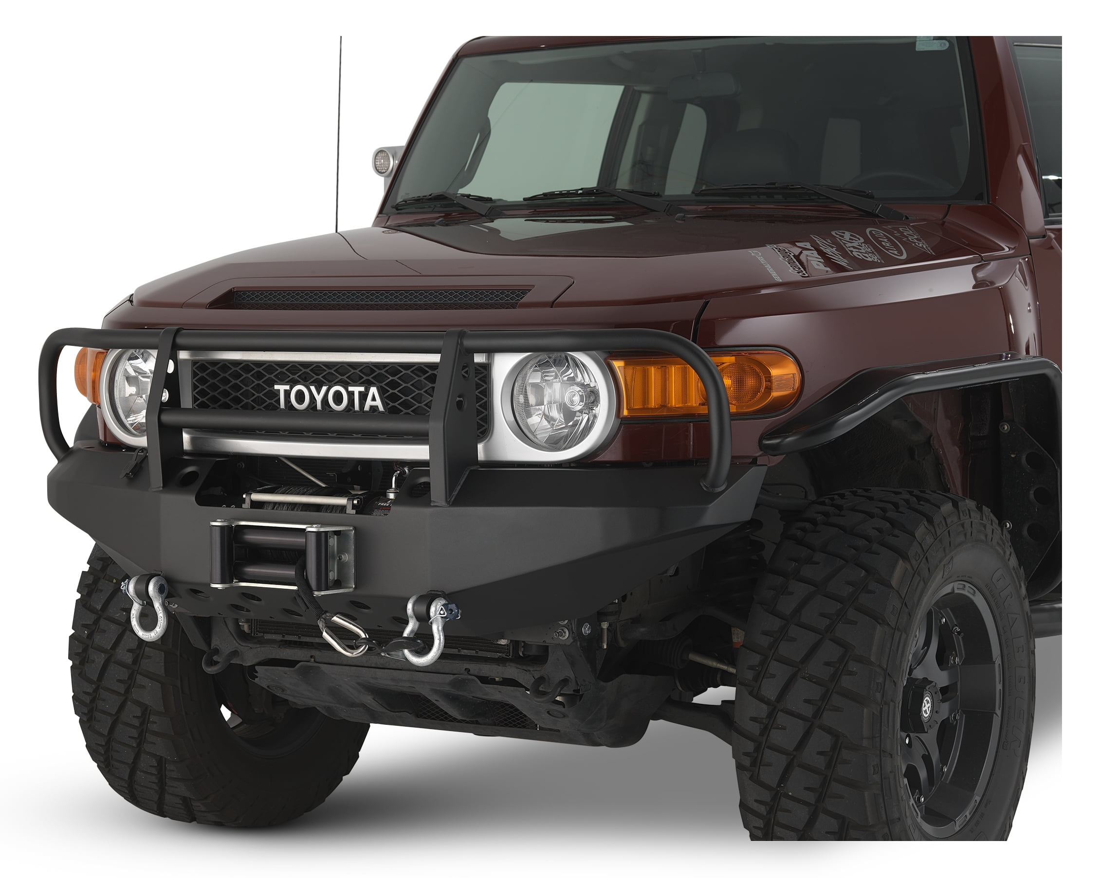 Warrior Products Winch Front Bumper With D-Ring Mounts and Brush Guard Toyota FJ Cruiser 2007-2013 3530