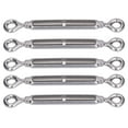 thumbnail image 1 of Wire Rope Tension, 5 Pack Eye And Eye Tent Installation  Fixing Turnbuckle  For Fastening For Adjusting For Tensioning, 1 of 8