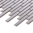 thumbnail image 4 of Modket TDH345SS Brushed Nickle Stainless Steel Metallic Metal Brick Joint Mosaic Tile Backsplash, 4 of 5