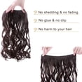 thumbnail image 4 of MY-LADY 20Inch Wire Synthetic Hair Extensions Adjustable Headband Size Wave Curly Hairpiece For Women Heat Resistant Fiber No Clip, 4 of 8