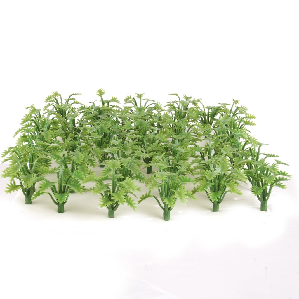 50pcs Model Ground Cover Grass Green Railroad Layouts Scenery HO scale 1:60-1:75 