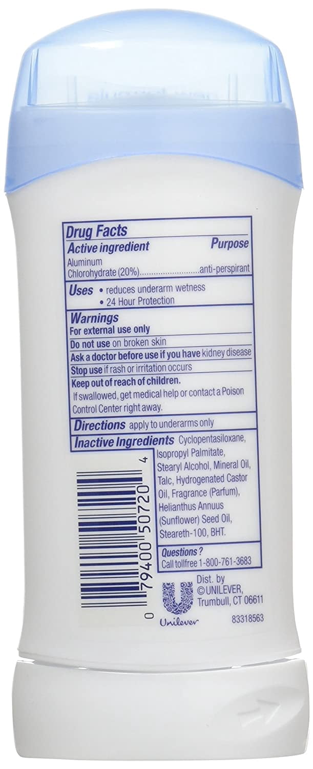 Dove Anti-Perspirant Deodorant Invisible Solid Powder 2.60 oz (Pack of 6)