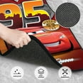 thumbnail image 3 of 4 Pieces Car Floor Mat Set Lightning McQueen Protection Full Sets Universal Fit for SUV Sedans Vans Trucks, 3 of 7