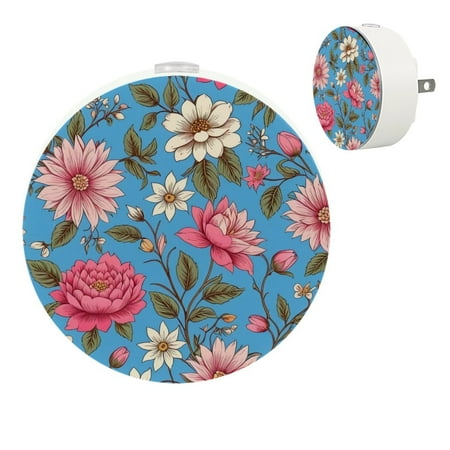 

YZUOUZY Lamp for Bedroom Small Lamp Bedside Lamps Set of 2 Flower Background Flourish Flowers