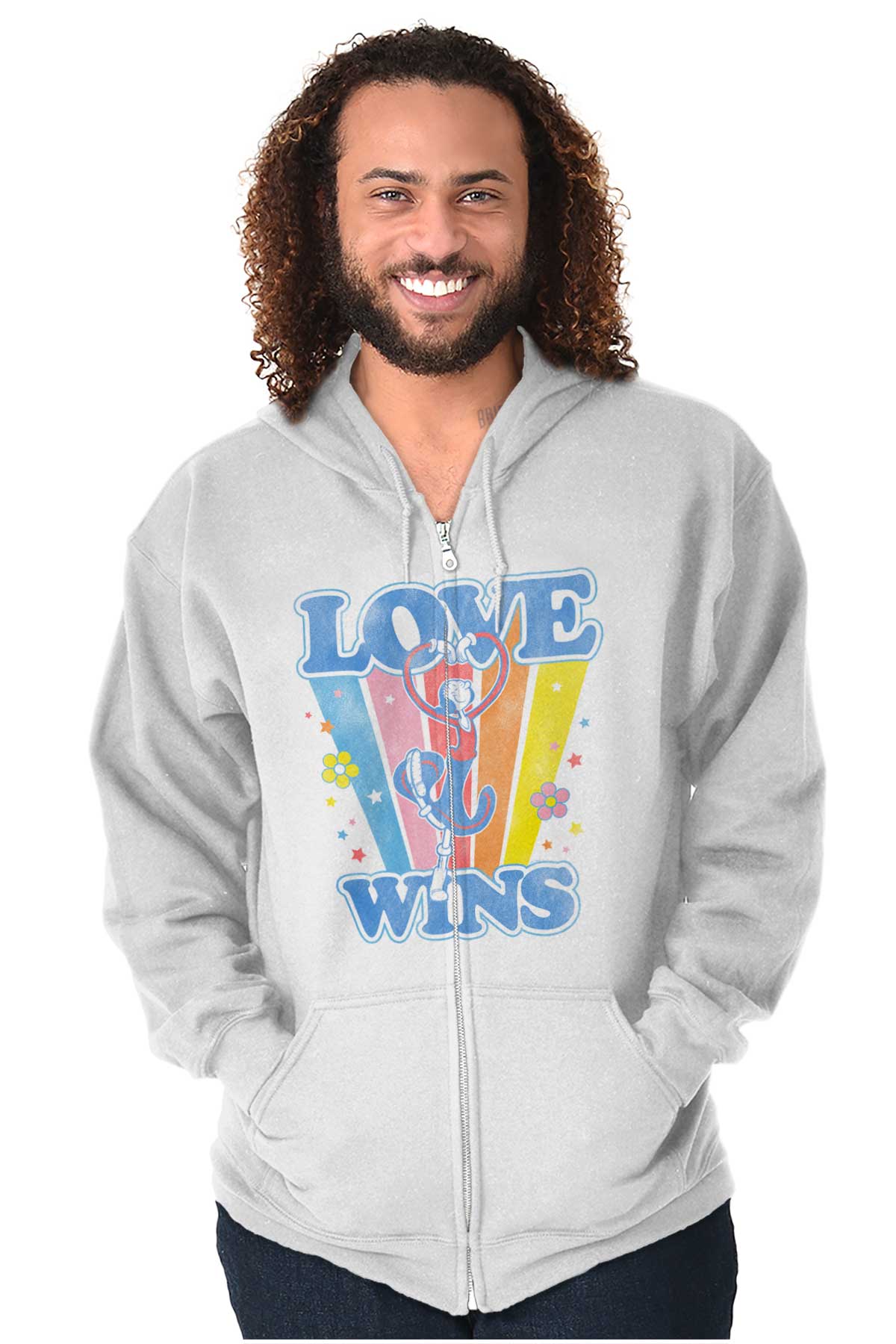 Retro Popeye Olives Love Wins Zip Hoodie Sweatshirt Women Brisco Brands
